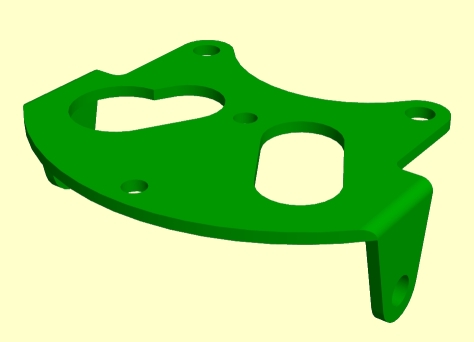 Round frame speedo bracket